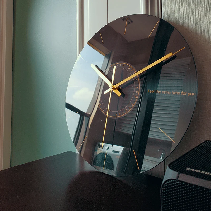 Luxury Watch House - 装飾用のサイレント壁掛け時計,家庭用時計付きの高級時計,モダンな大きな壁,ギフト,イヴェサラティ