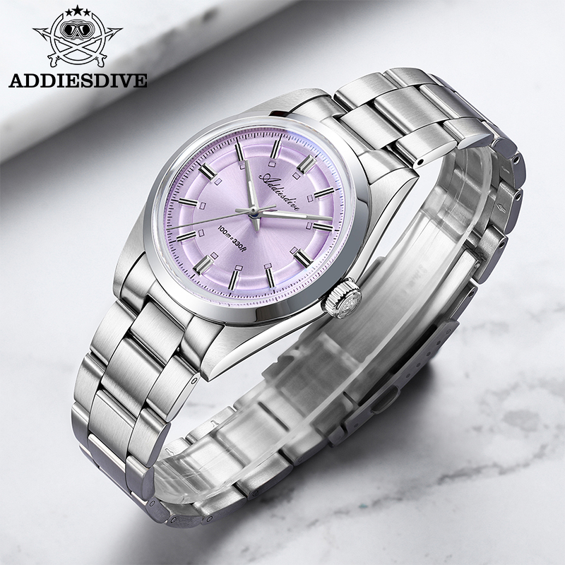 Luxury Watch All Brands - ADDIESDIVE 36 ミリメートル高級腕時計女性のためのトップブランドのステンレス鋼レディースクォーツ時計ビジネス 100 メートル防水夜光時計