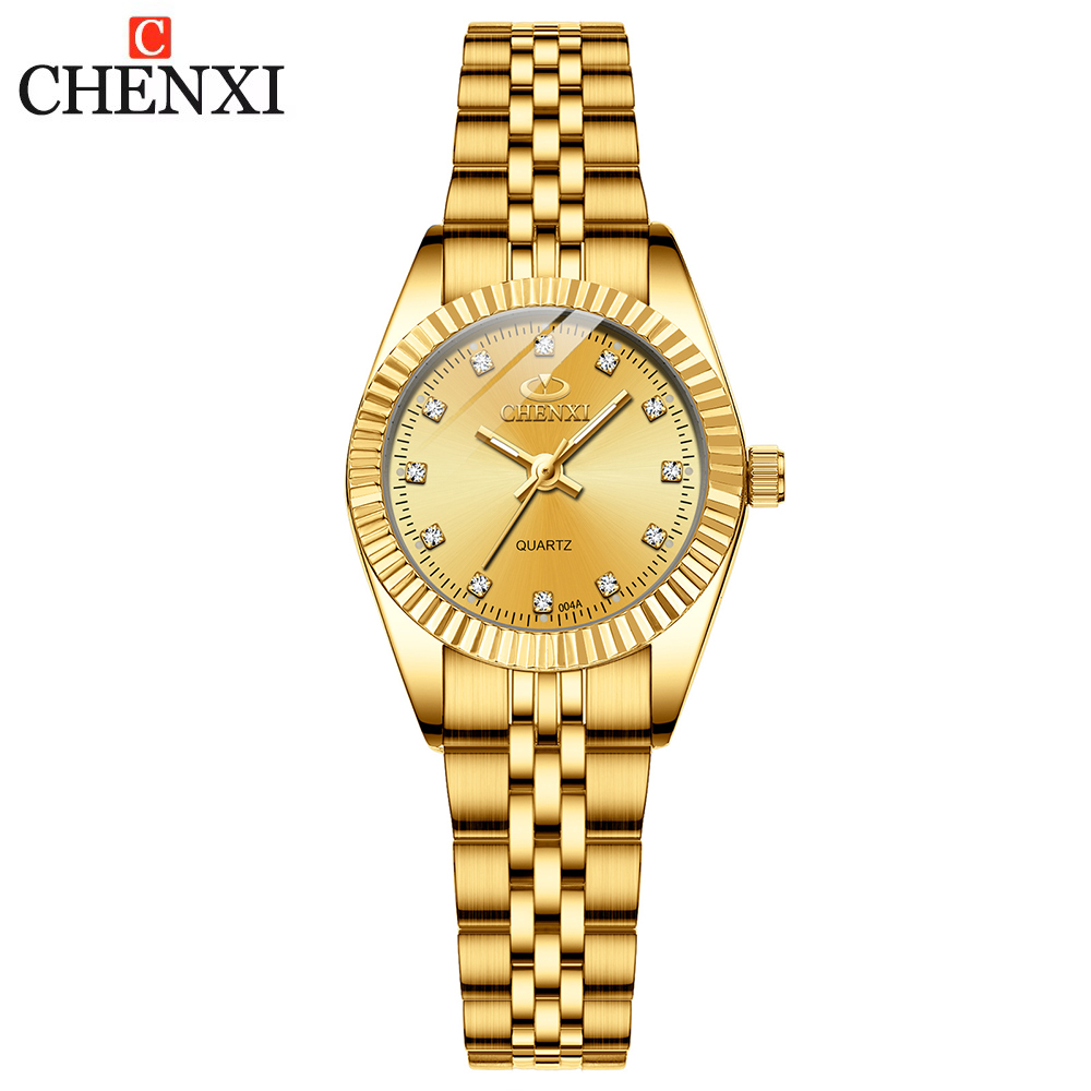 Luxury Watch Sale - CHENXI ホットセール 高級レディース ゴールドステンレススチール製 小文字盤 クォーツ