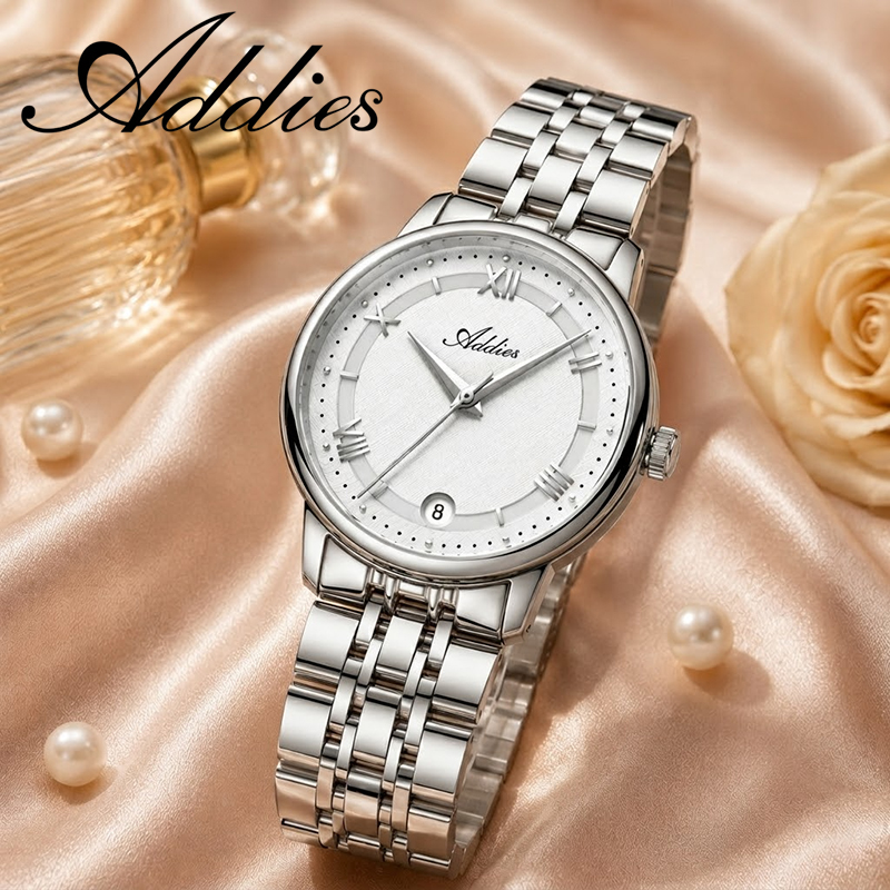 Luxury Watch All Brands - ADDIES 高級女性クォーツ腕時計トップブランド 31 ミリメートルサファイアクリスタル女性鋼時計ビジネス 50 メートル防水スポーツウォッチ