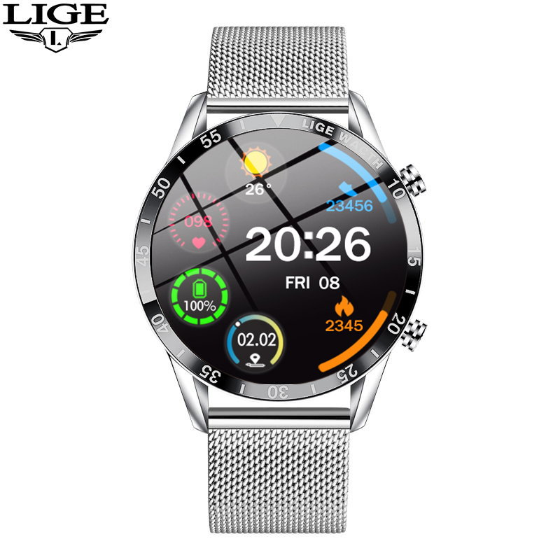 Luxury Watch In The World - LIGE 2026 スマートウォッチ 高級スポーツフィットネストラッカー 心拍数 睡眠モニタリング