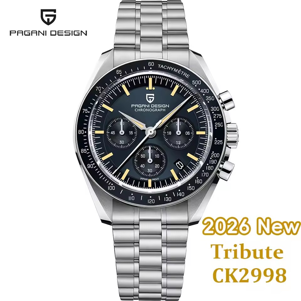 Luxury Watch Longines - パガーニデザイン 2026 ニュームーン メンズ腕時計 高級クォーツ時計 メンズ