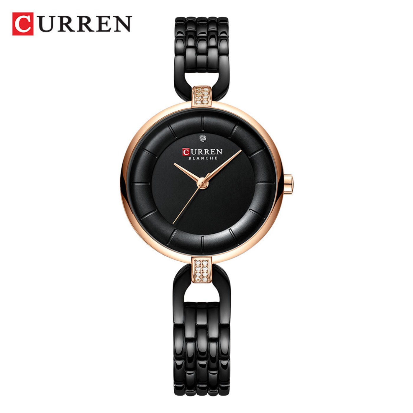 Luxury Quartz Watch Brands - 女性腕時計 CURREN 高級ブランドファッションカジュアルレディースクォーツ腕時計ローズゴールドステンレススチールメッシュドレス時計女の子用