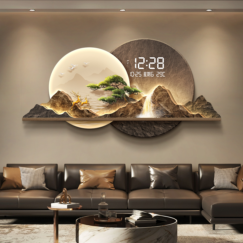 Luxury Watch House - 現代北欧壁時計デジタル高級ビッグサイズクリエイティブデザイン時計壁美的 Xenomorph Horloge Murale 部屋の装飾