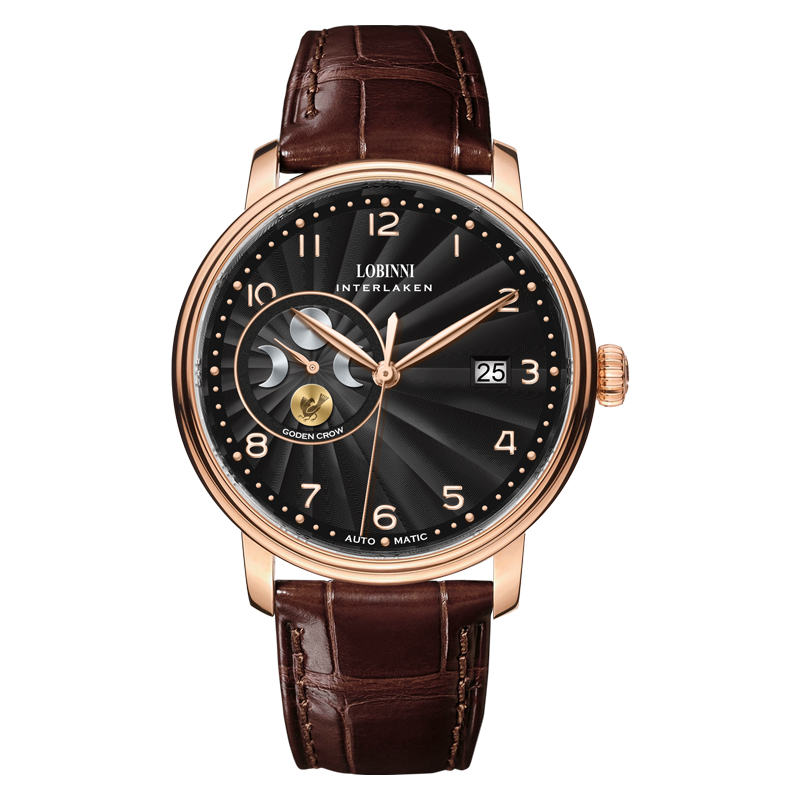 Luxury Watch German - LOBINNI メンズ サファイア 日本 MIYOTA 自動機械式時計
