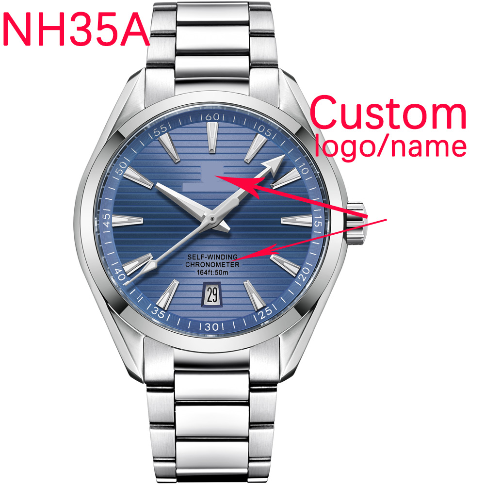 Luxury Watch Strap - 高級NH35ムーブメントカスタムロゴ41mmメンズスポーツ自動巻き腕時計サファイアスチールバンドメンズウォッチ