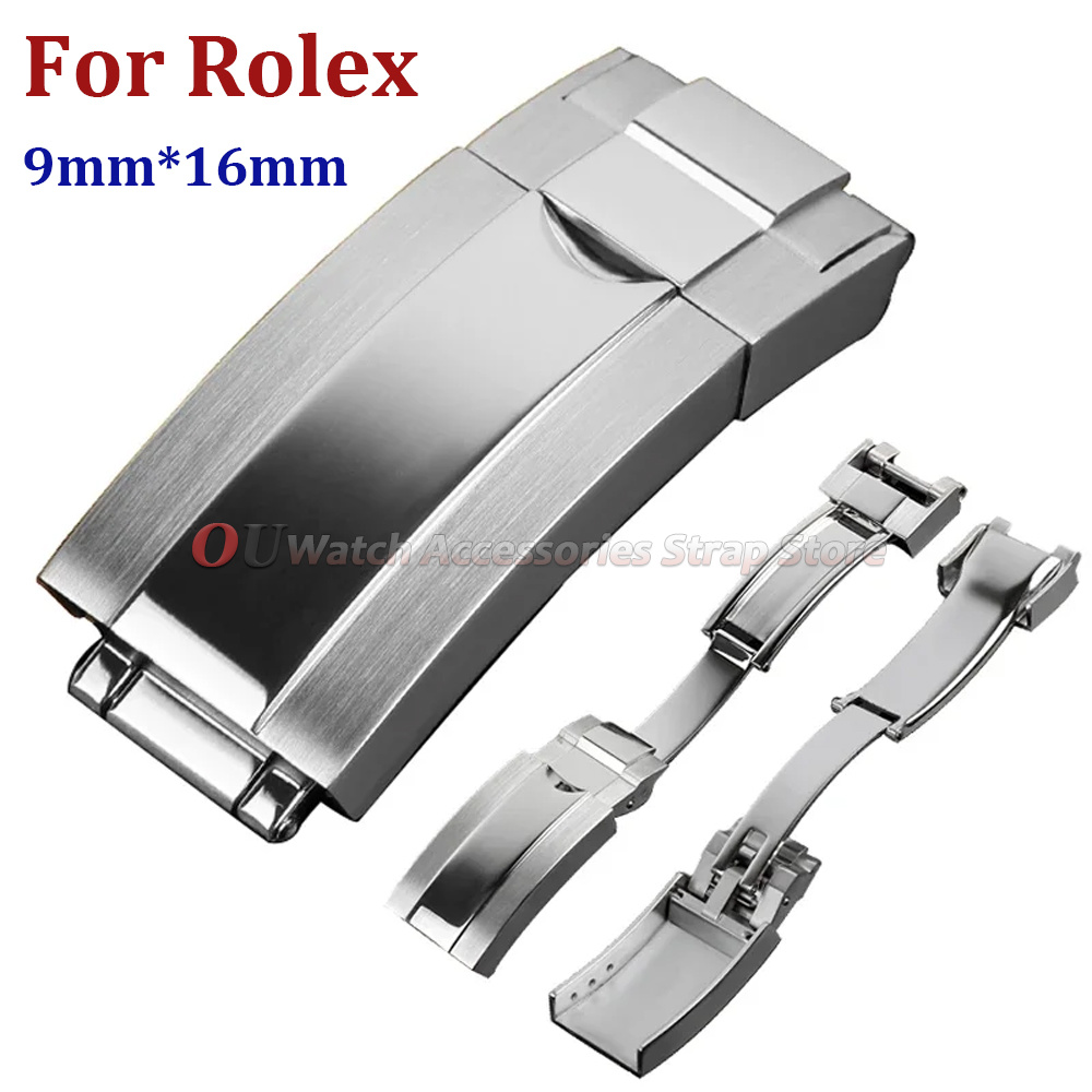 Luxury Watch Investment - 9mmx16mm ステンレス鋼デプロイメントクラスプ ロレックス サブマリーナー オイスターフレックス デイトナ