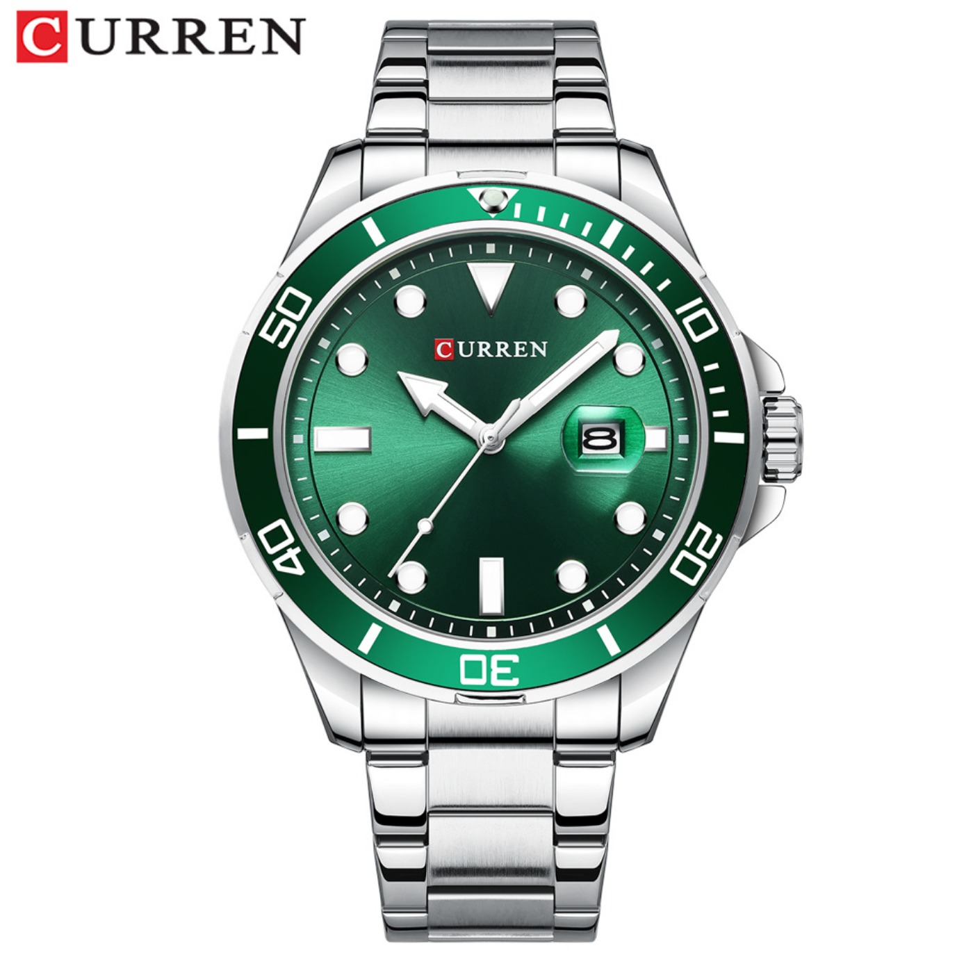 CURREN ニューグリーンウォーターゴーストシリーズブラン - Luxury Quartz Watch Brands のレビューと価格
