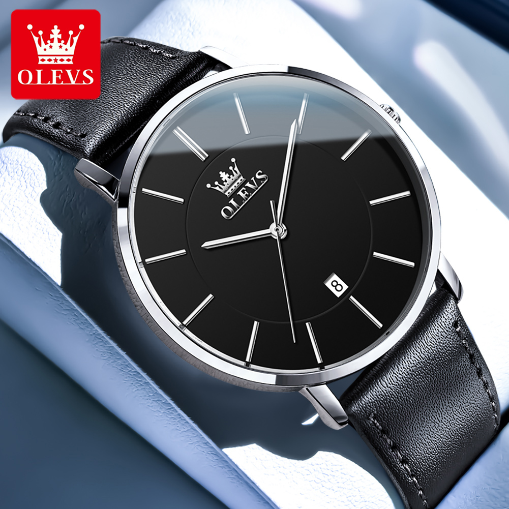 OLEVS 超薄型 6.5mm トップオリジナルクォーツ腕時 - Luxury Watch Sale のレビューと価格