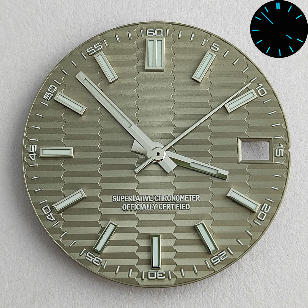 28.5mm NH35 ダイヤル NH35 針青緑夜光互換  - Luxury Watch With Green Dial のレビューと価格