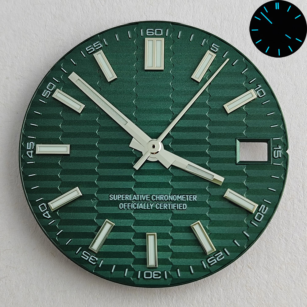 28.5mm NH35 ダイヤル NH35 針青緑夜光互換  - Luxury Watch With Green Dial のレビューと価格