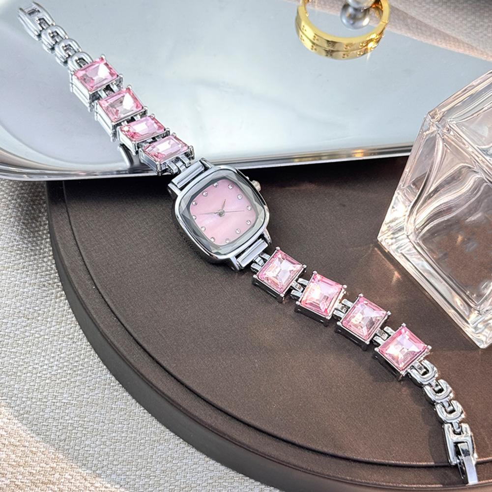 キラキラ輝くブレスレットウォッチ スクエアダイヤル レディー - Luxury Watch Square のレビューと価格
