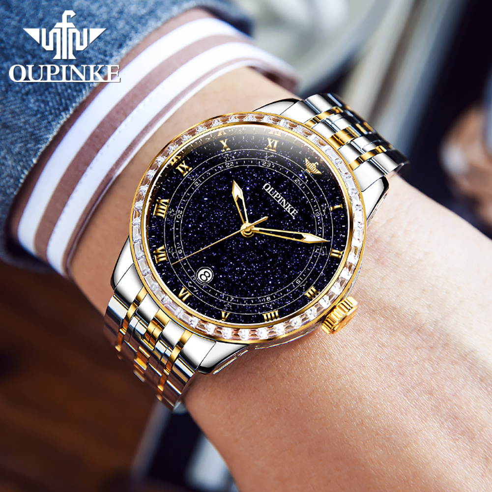 OUPINKE 3203 ファッションメンズ腕時計 高級星空 - Luxury Watch All Brands のレビューと価格