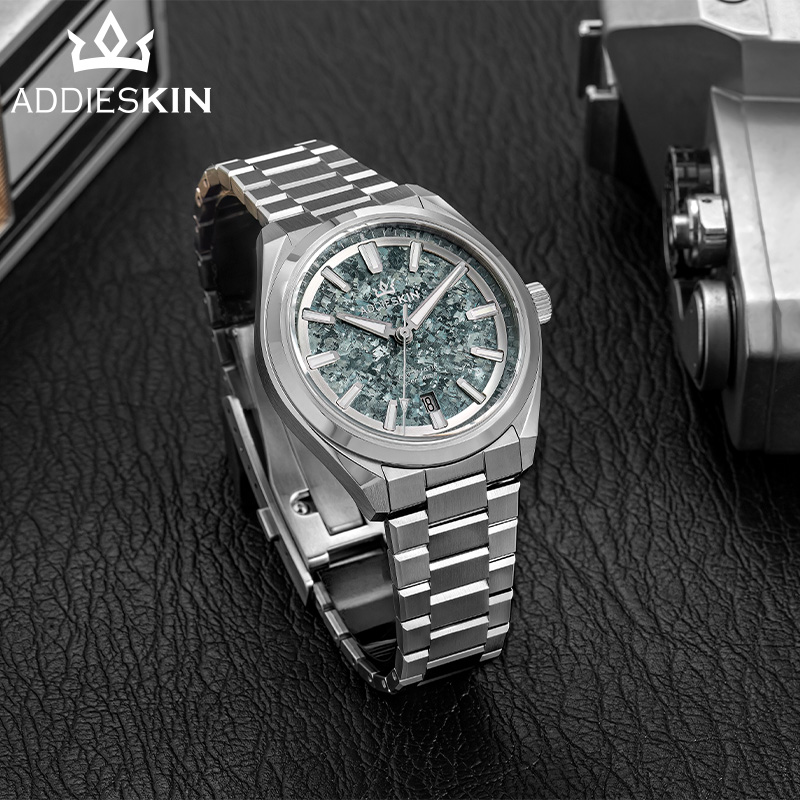 AddiesKin K006 アイスクラック チタンウォッチ - Luxury Watch With Green Dial のレビューと価格