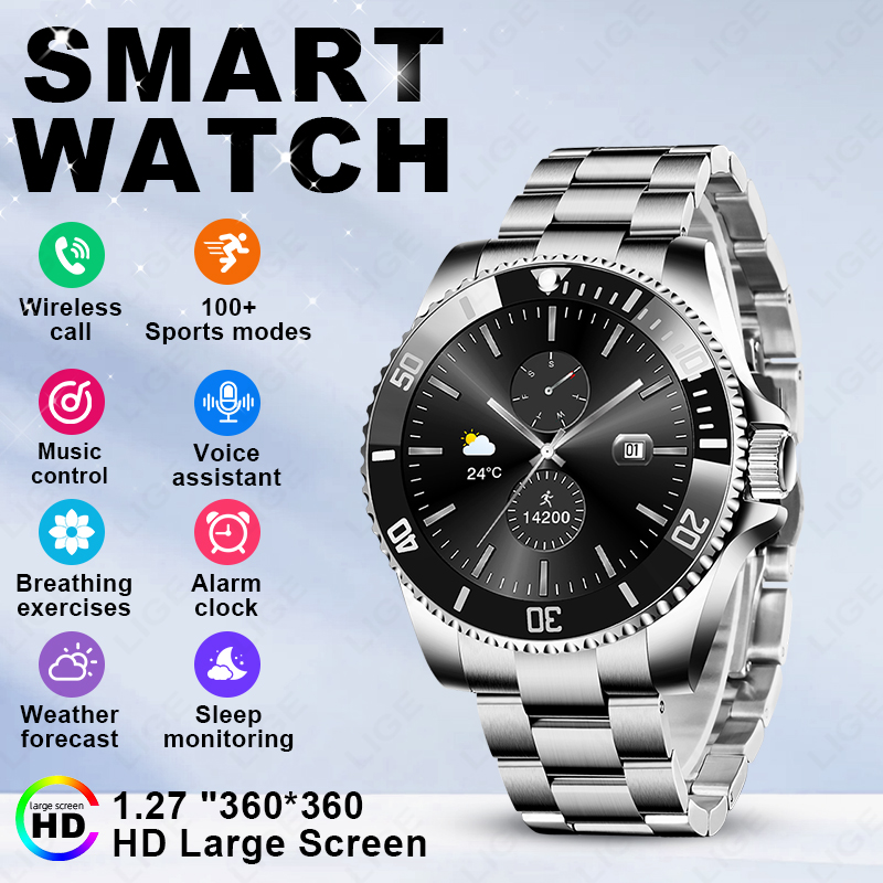 LIGE 2026スマートウォッチ 1.27インチHDスクリ - Luxury Watch In The World のレビューと価格