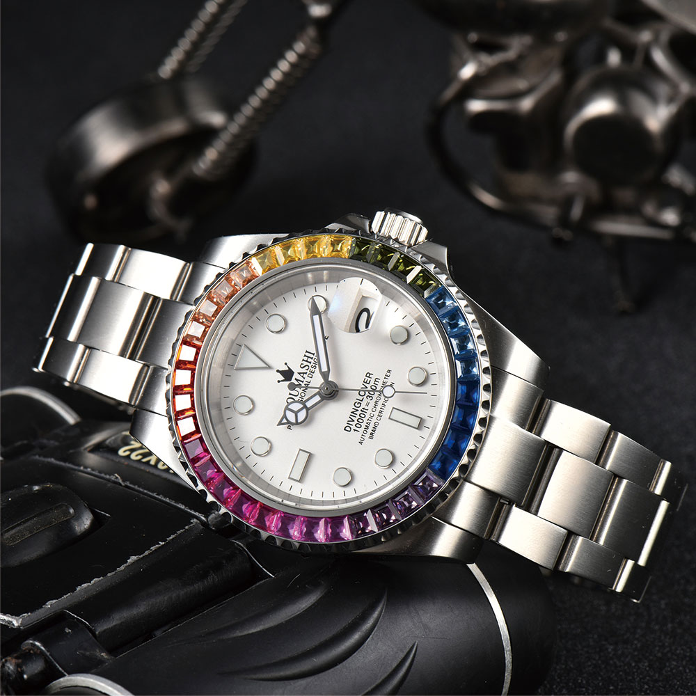 40mm 高級ダイビングメンズウォッチ NH35 ムーブメン - Luxury Watch Strap のレビューと価格