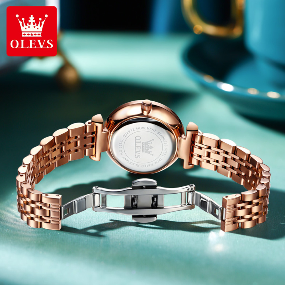 OLEVS 5536ブランド 美しいレディース腕時計 プリズ - Luxury Quartz Watch Brands のレビューと価格