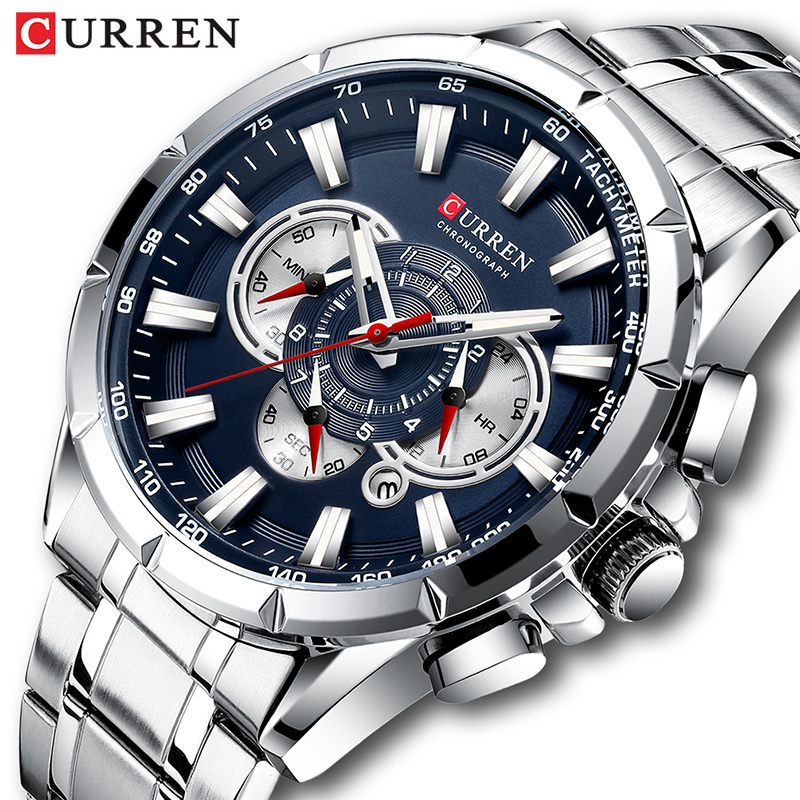 カレン-男性用腕時計,防水,ミリタリー,ステンレススチール, - Luxury Watch Investment のレビューと価格