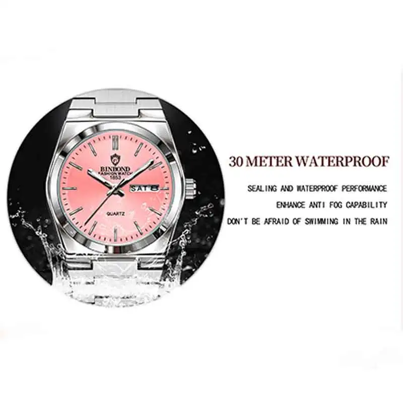 BINBOND 高級ブランドファッションレディースクォーツ腕 - Luxury Quartz Watch Brands のレビューと価格