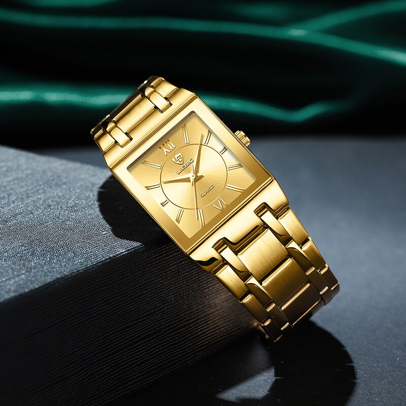 LiEBIG 高級ゴールデンクォーツ腕時計女性ガール男性ファ - Luxury Watch Square のレビューと価格
