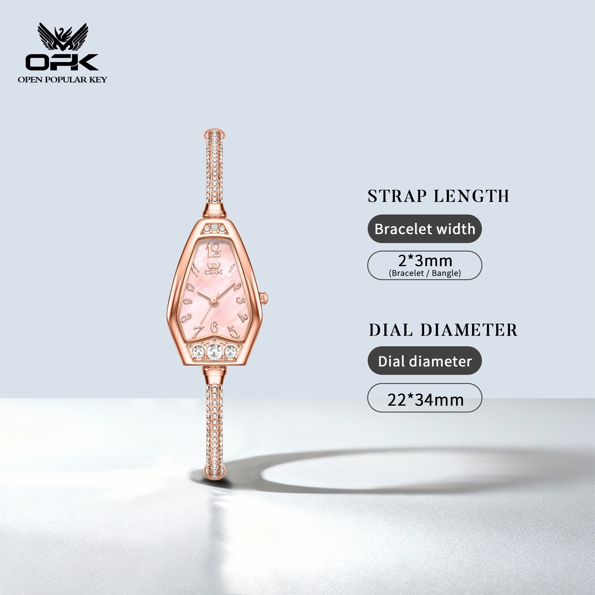 OPK 6096 オリジナルブランド腕時計女性用ファッション - Watch Triangle Luxury のレビューと価格