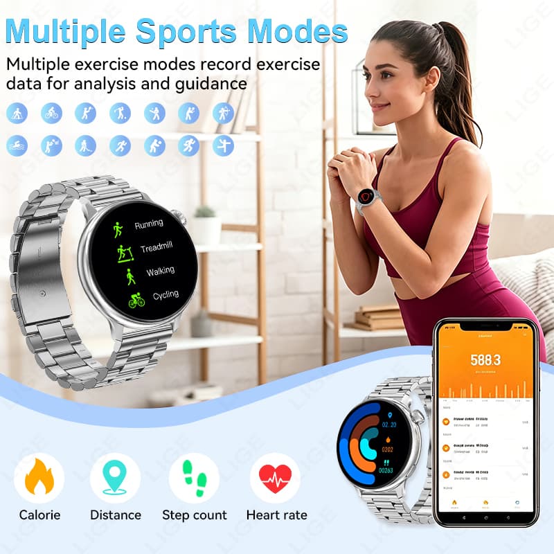 2026年ファッション エレガントスマートウォッチ 健康睡眠 - Luxury Watch In The World のレビューと価格