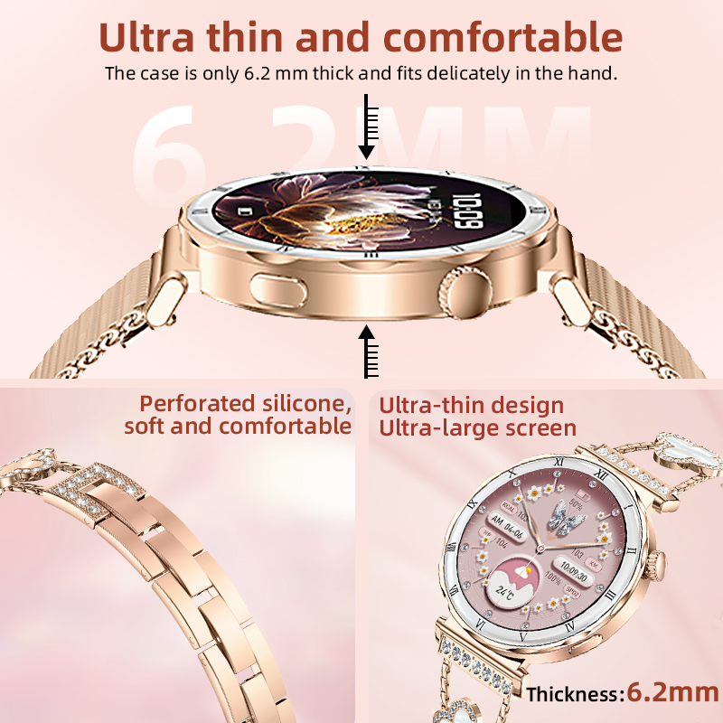 LIGE音声通話スマートウォッチ ファッションダイヤモンドレ - Luxury Watch In The World のレビューと価格