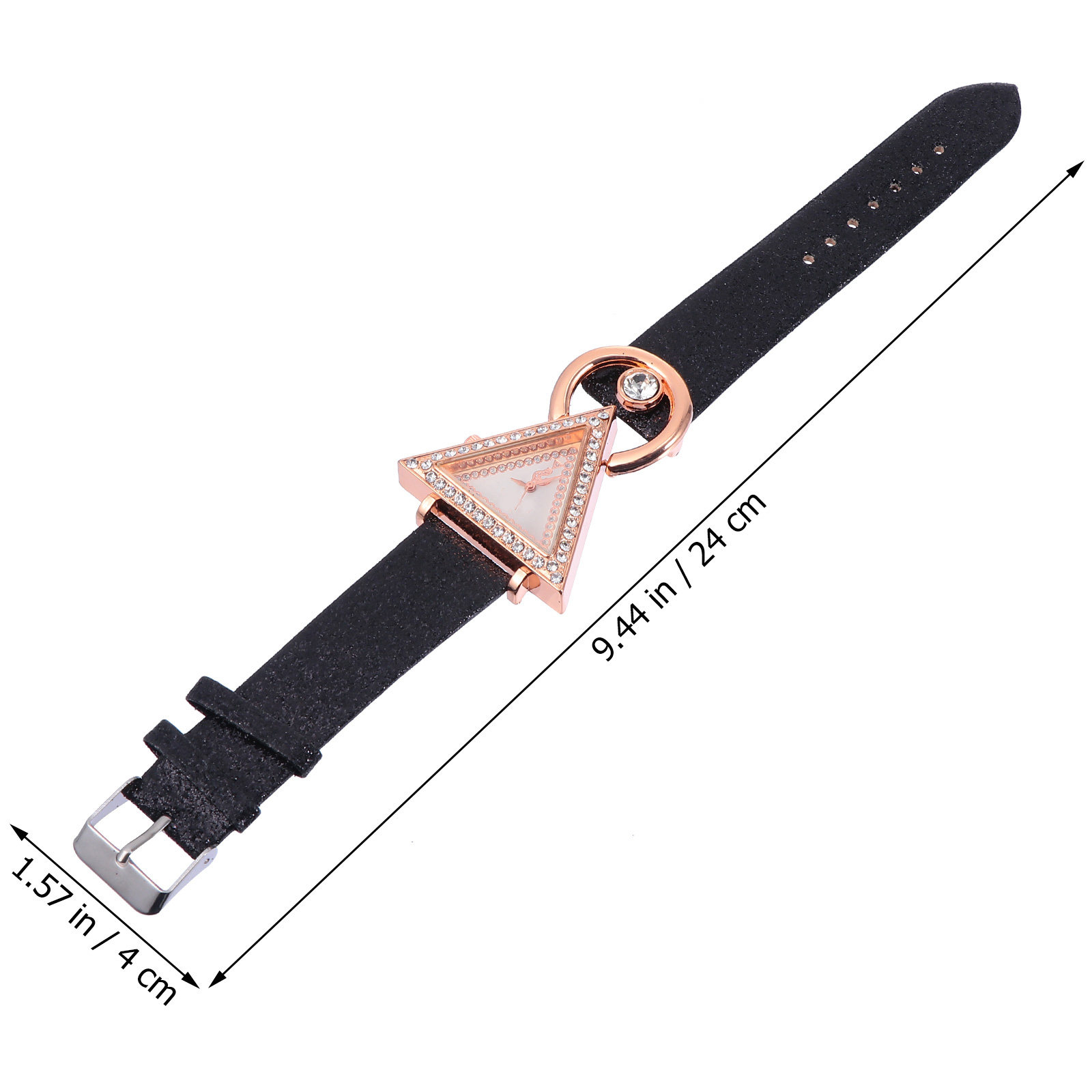 1個入り ファッションレディースウォッチ 三角形 ラインスト - Watch Triangle Luxury のレビューと価格