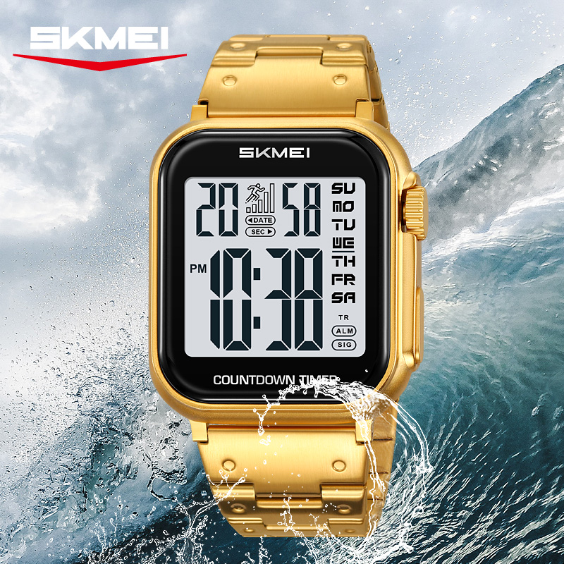 SKMEI 2447 電子ムーブメント時計、高級メンズデジタ - Watch Triangle Luxury のレビューと価格