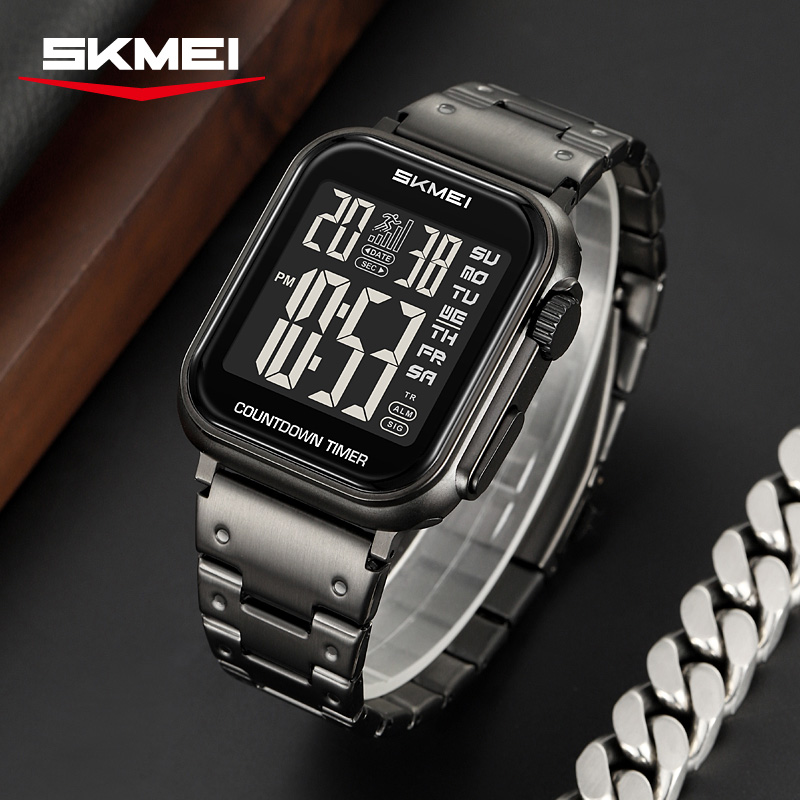 SKMEI 2447 電子ムーブメント時計、高級メンズデジタ - Watch Triangle Luxury のレビューと価格