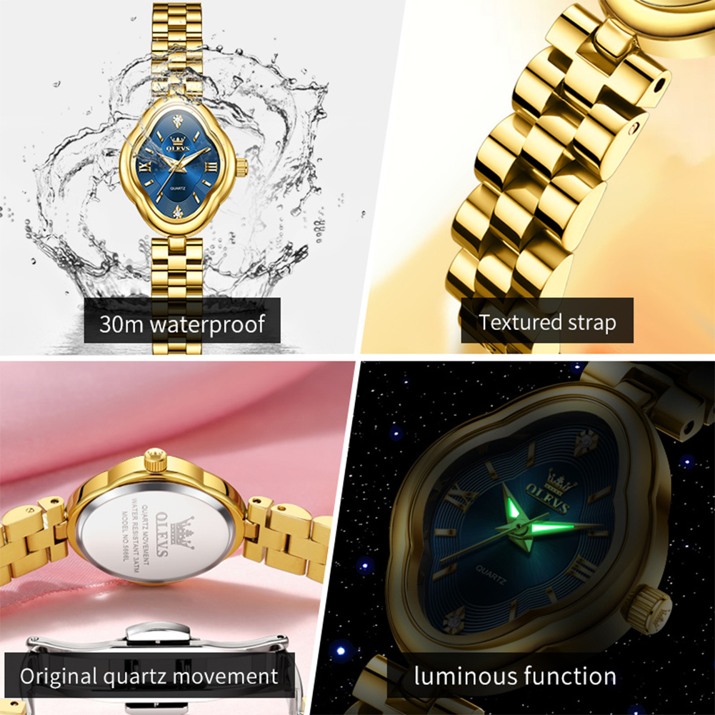 OLEVS 真新しい女性用クォーツ時計ファッションレジャーシ - Luxury Quartz Watch Brands のレビューと価格