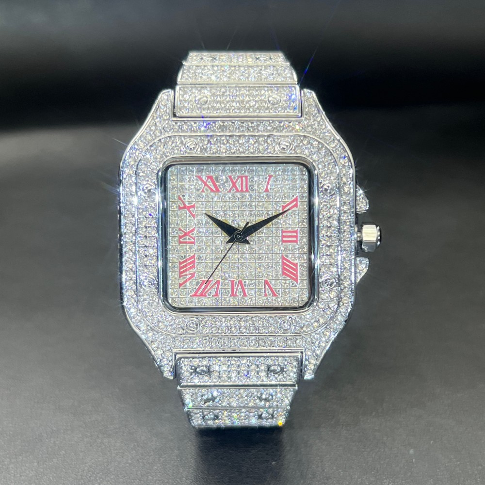 ミスフォックス アイスアウト メンズ腕時計 スクエアフェイス - Luxury Watch Sale のレビューと価格