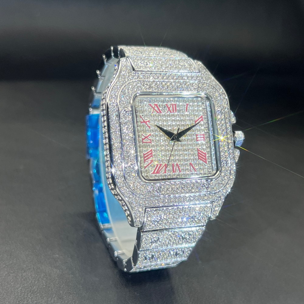 ミスフォックス アイスアウト メンズ腕時計 スクエアフェイス - Luxury Watch Sale のレビューと価格