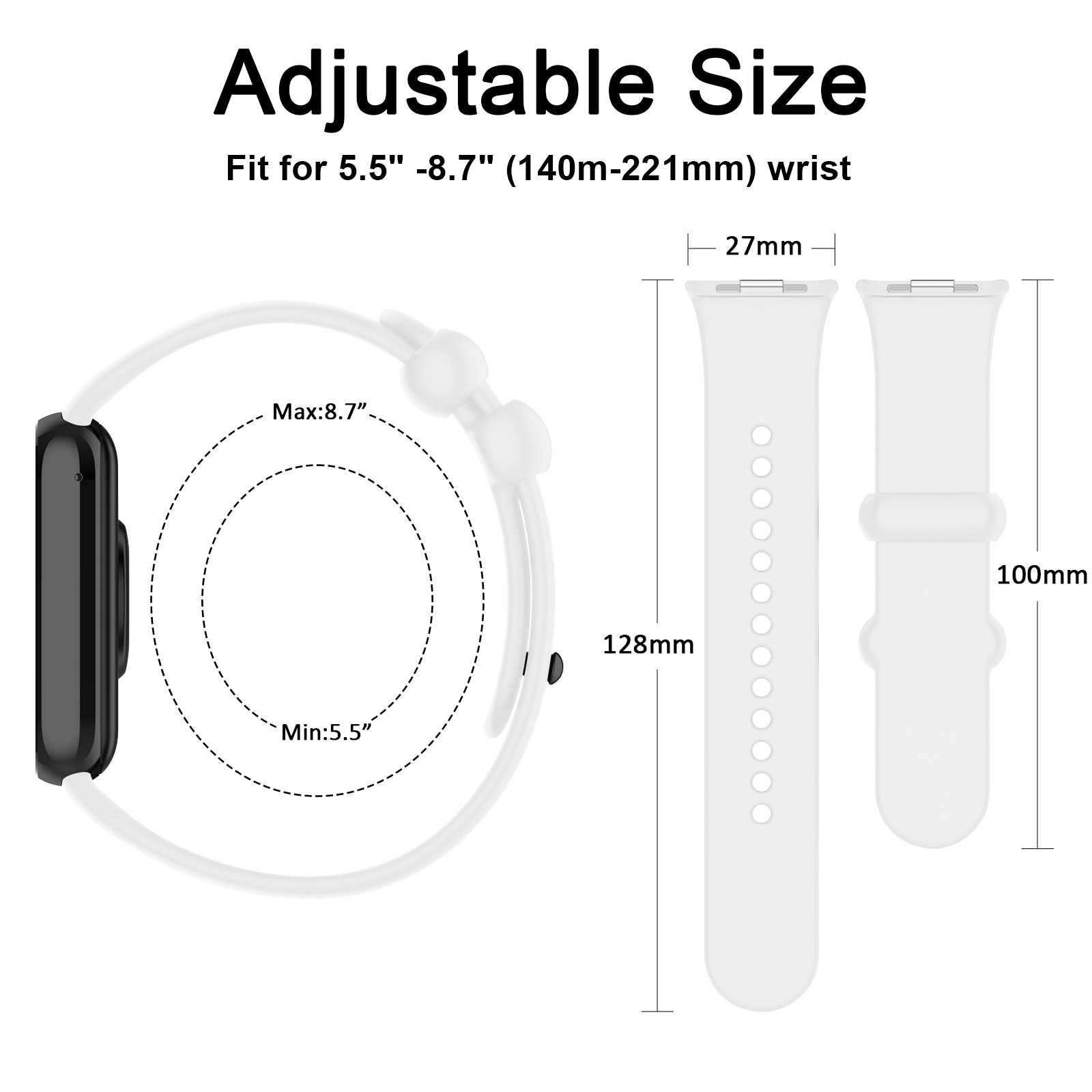 シリコンストラップ Xiaomi Mi スマートバンド 8/ - Xiaomi Luxury Watch のレビューと価格