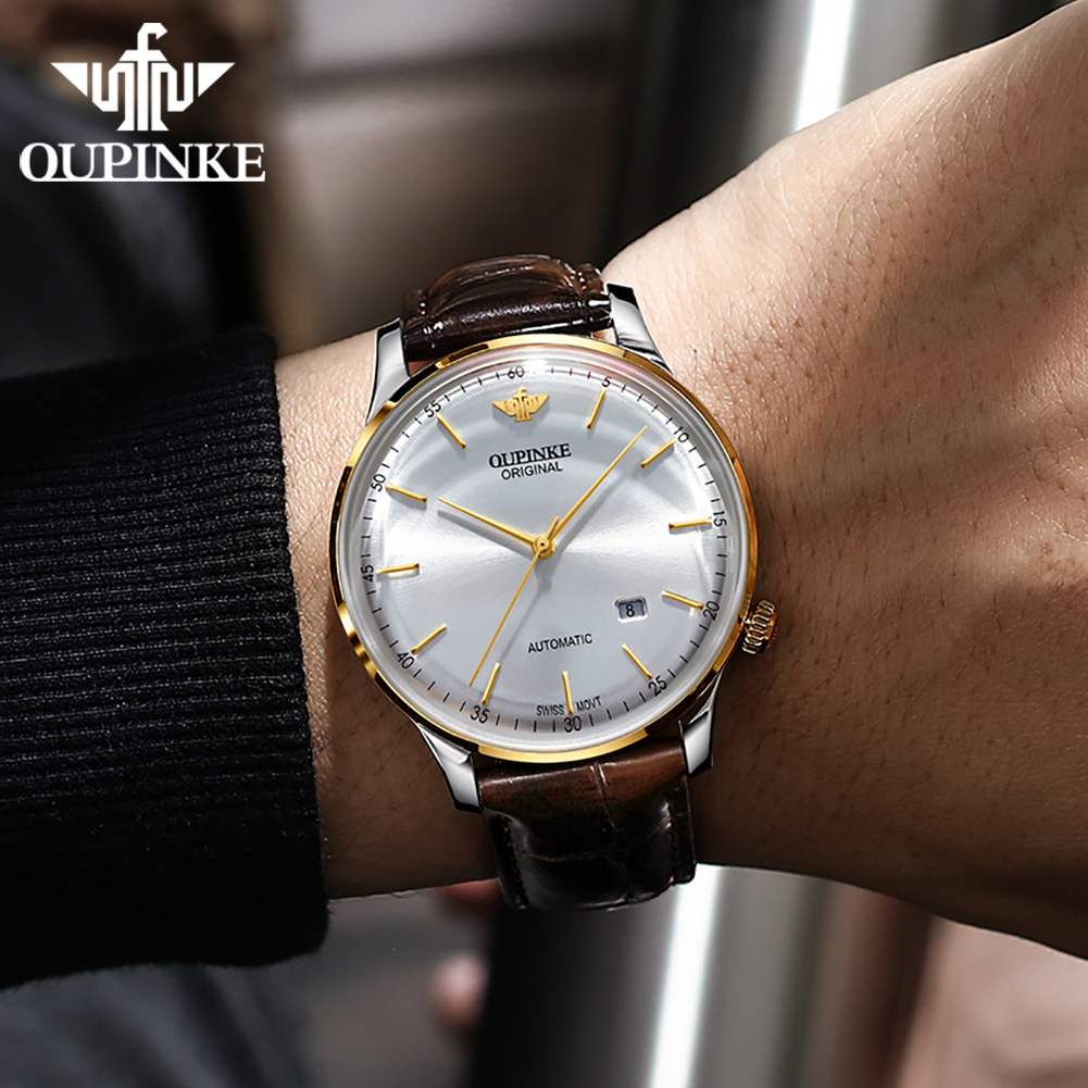 OUPINKE 3269 メンズ腕時計 高級スイス製 本物の - Luxury Watch All Brands のレビューと価格