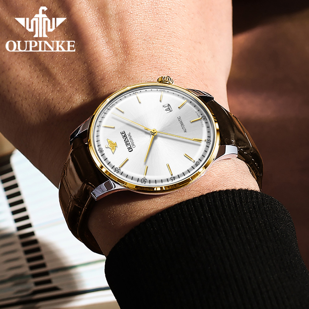 OUPINKE 3269 メンズ腕時計 高級スイス製 本物の - Luxury Watch All Brands のレビューと価格