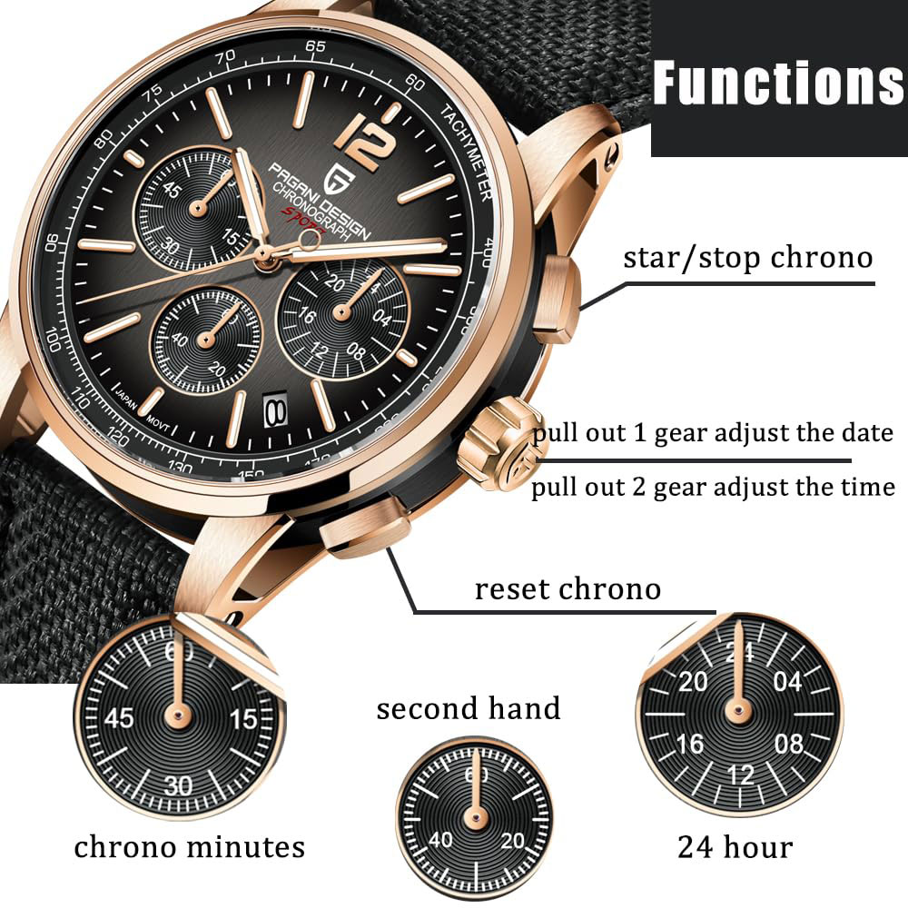 パガーニデザイン 新品 メンズ腕時計 41mm クロノグラフ - Luxury Quartz Watch Brands のレビューと価格