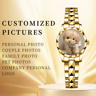 カスタム画像入りパーソナライズウォッチ：高級レディースブレス - Luxury Watch Image のレビューと価格