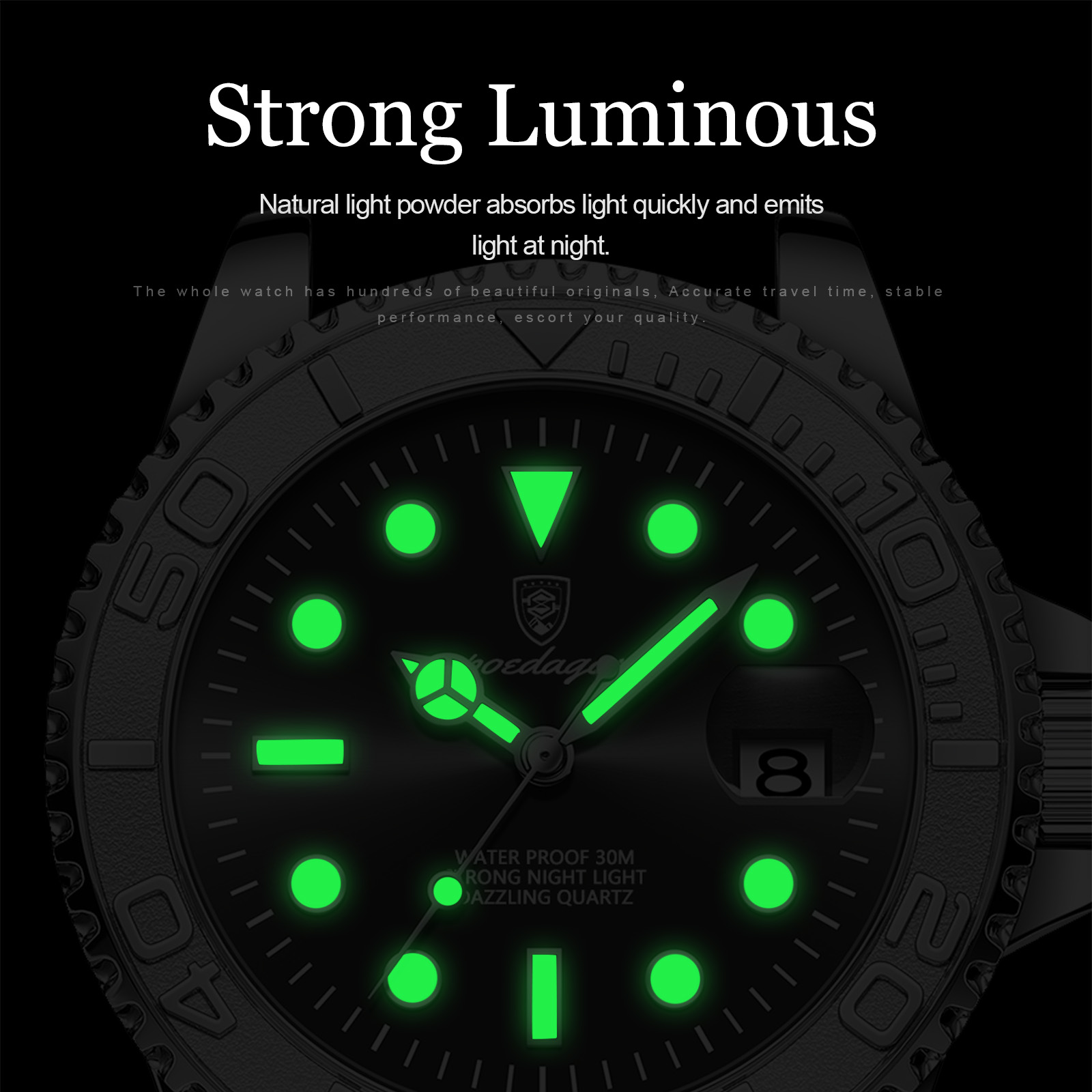 Poedagar トップ高級男の腕時計防水発光日付メンズ腕時 - Luxury Watch Longines のレビューと価格