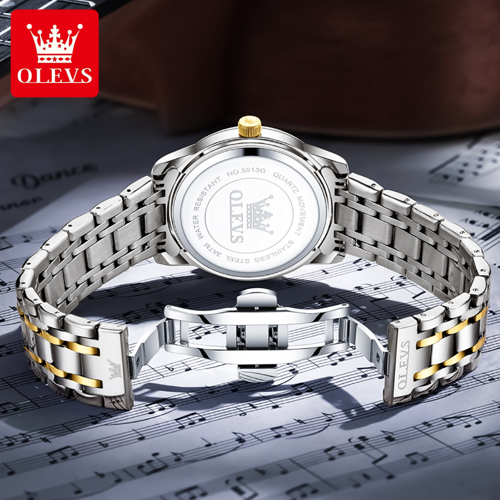 OLEVS ブランドファッションメンズ腕時計ステンレス鋼防水 - Luxury Quartz Watch Brands のレビューと価格