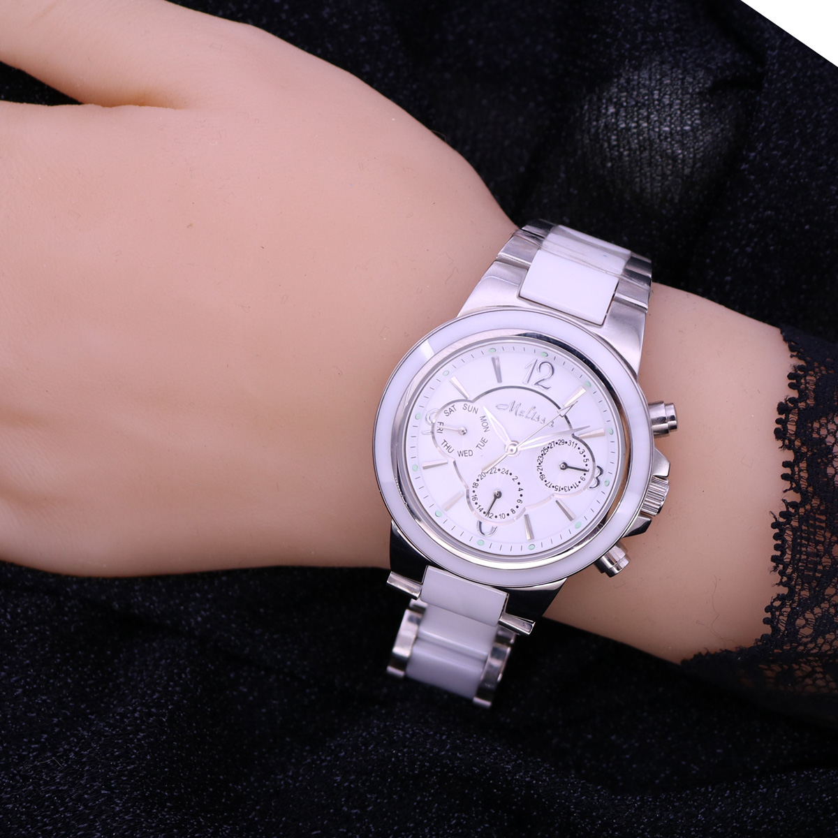 セール！！！ 割引メリッサセラミッククリスタル回転ローズカメ - Luxury Watch Sale のレビューと価格