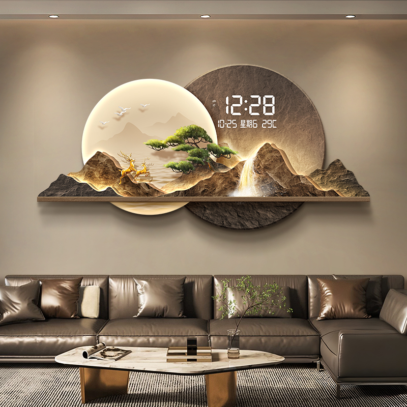 現代北欧壁時計デジタル高級ビッグサイズクリエイティブデザイン - Luxury Watch House のレビューと価格