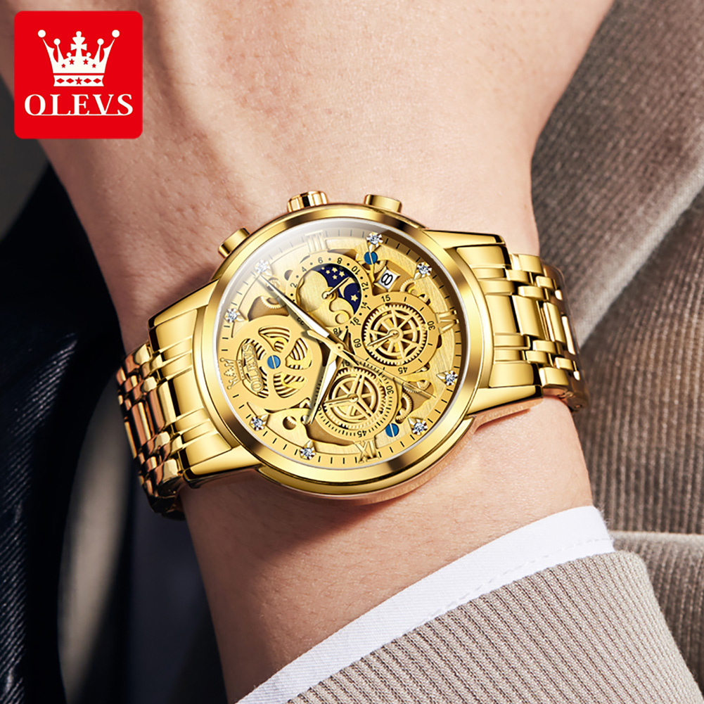 OLEVS 9947 メンズ腕時計オリジナルの高級ブランドク - Luxury Watch All Brands のレビューと価格
