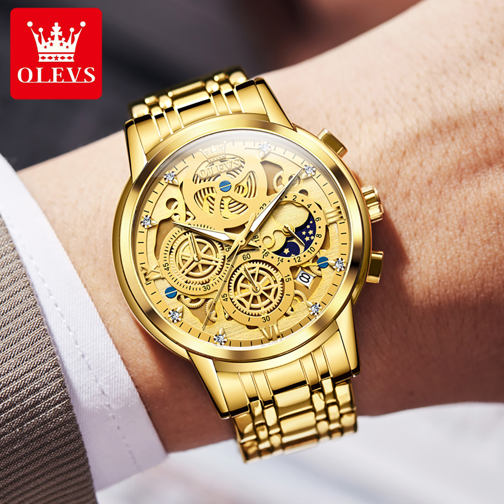 OLEVS 9947 メンズ腕時計オリジナルの高級ブランドク - Luxury Watch All Brands のレビューと価格