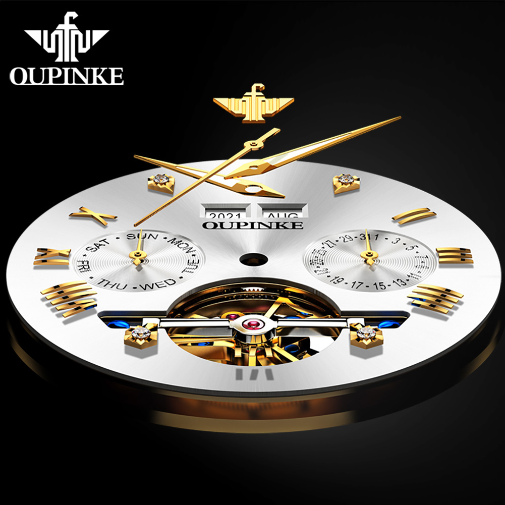 OUPINKE 3186 メンズ腕時計 全自動スケルトンフラ - Luxury Watch All Brands のレビューと価格