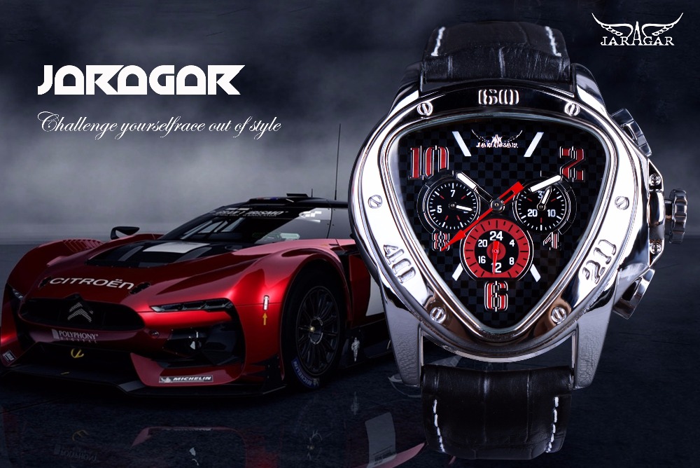 Jaragar スポーツレーシングデザイン幾何学的な三角形パ - Watch Triangle Luxury のレビューと価格
