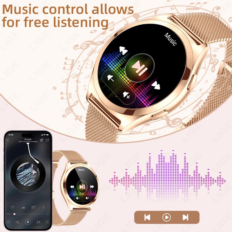 LIGE 高級スマートウォッチ女性用 1.27 インチ Bl - Luxury Watch In The World のレビューと価格