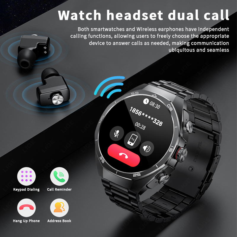 新しい Android TWS 音楽イヤホンスマートウォッチ - Luxury Watch In The World のレビューと価格