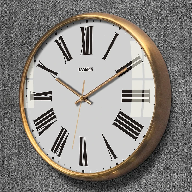 現代の大型壁掛け時計高級サイレントリビングルーム時計北欧ノイ - Luxury Watch House のレビューと価格