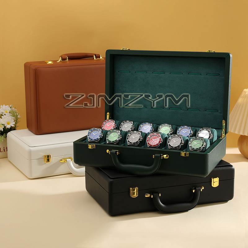 12スロット腕時計ボックス メンズ腕時計ケース 旅行用ロレッ - Luxury Watch Gift Box のレビューと価格